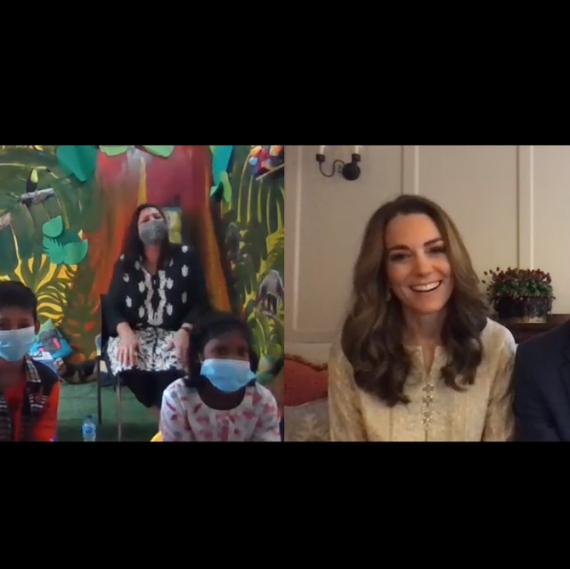 Kate Middleton Wore a Gold Kurta to Video Chat with Pakistani Charities