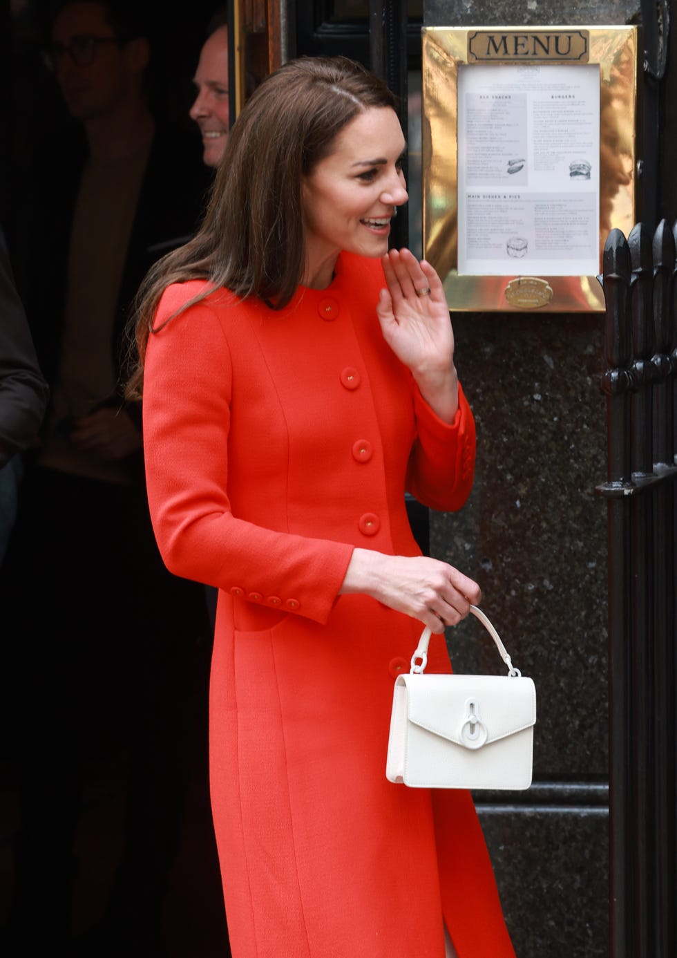 Kate Middleton just stepped out in a red and white outfit