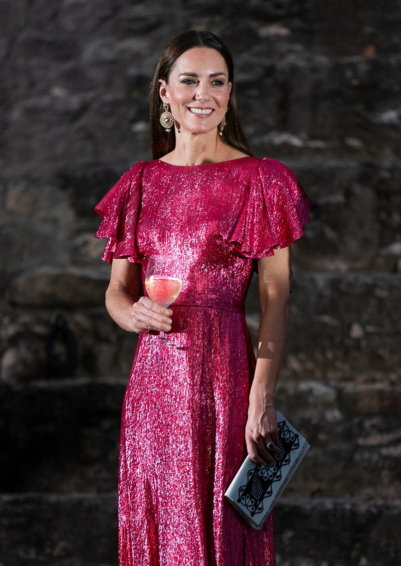 Kate Middleton wears two pink dresses for wedding in Jordan