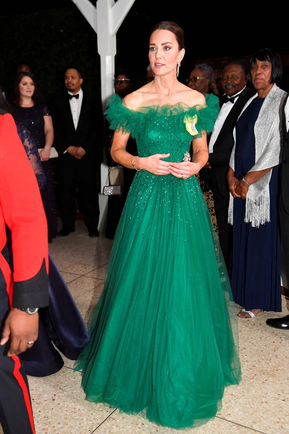 kate middletinvestido verde