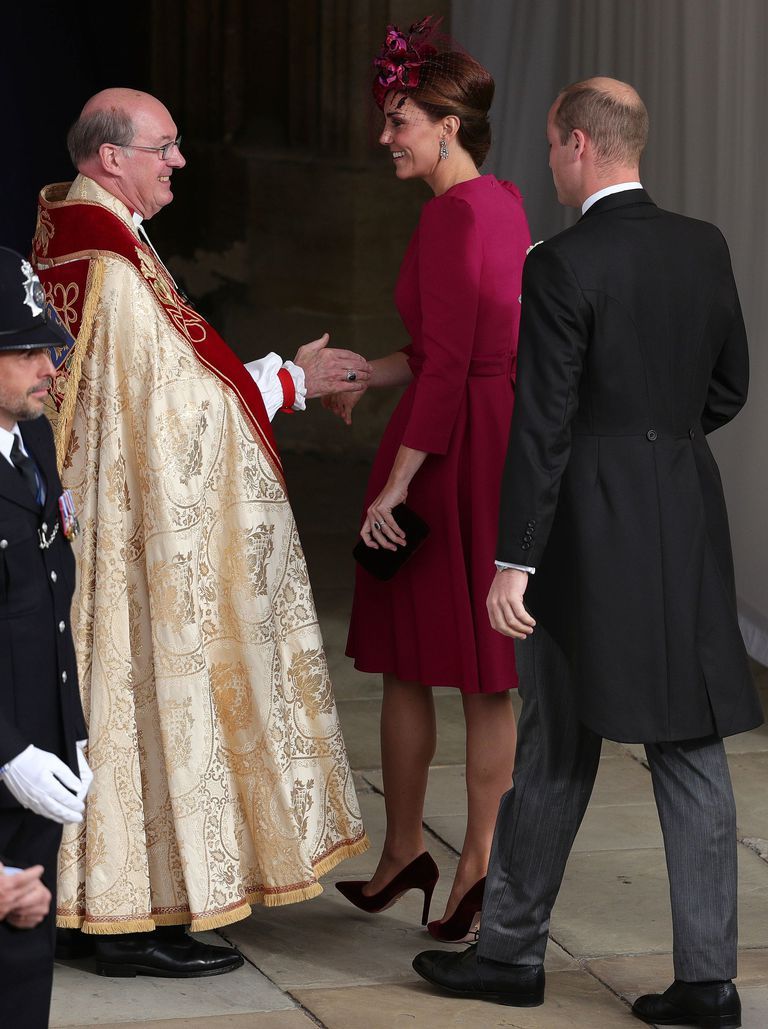Kate Middleton bij de royal wedding van Prinses Eugenie