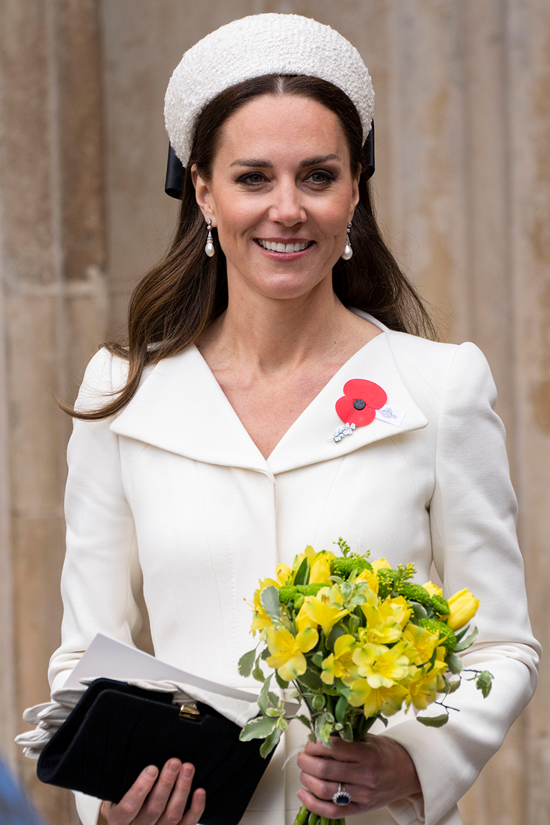 Kate Middleton wears Alexander McQueen coat dress for Anzac Day