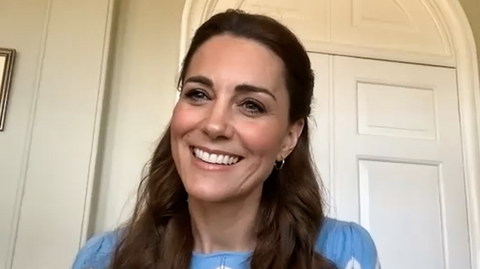 preview for Duchess Kate Participates in Zoom Calls to Support Maternal Mental Health Awareness Week