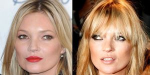 kate moss con y sin flequillo
