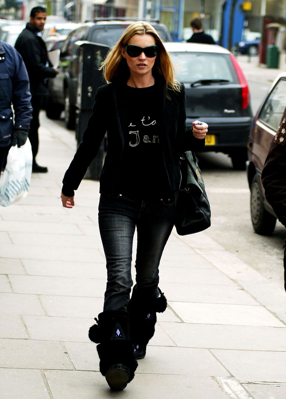 kate moss out in notting hill