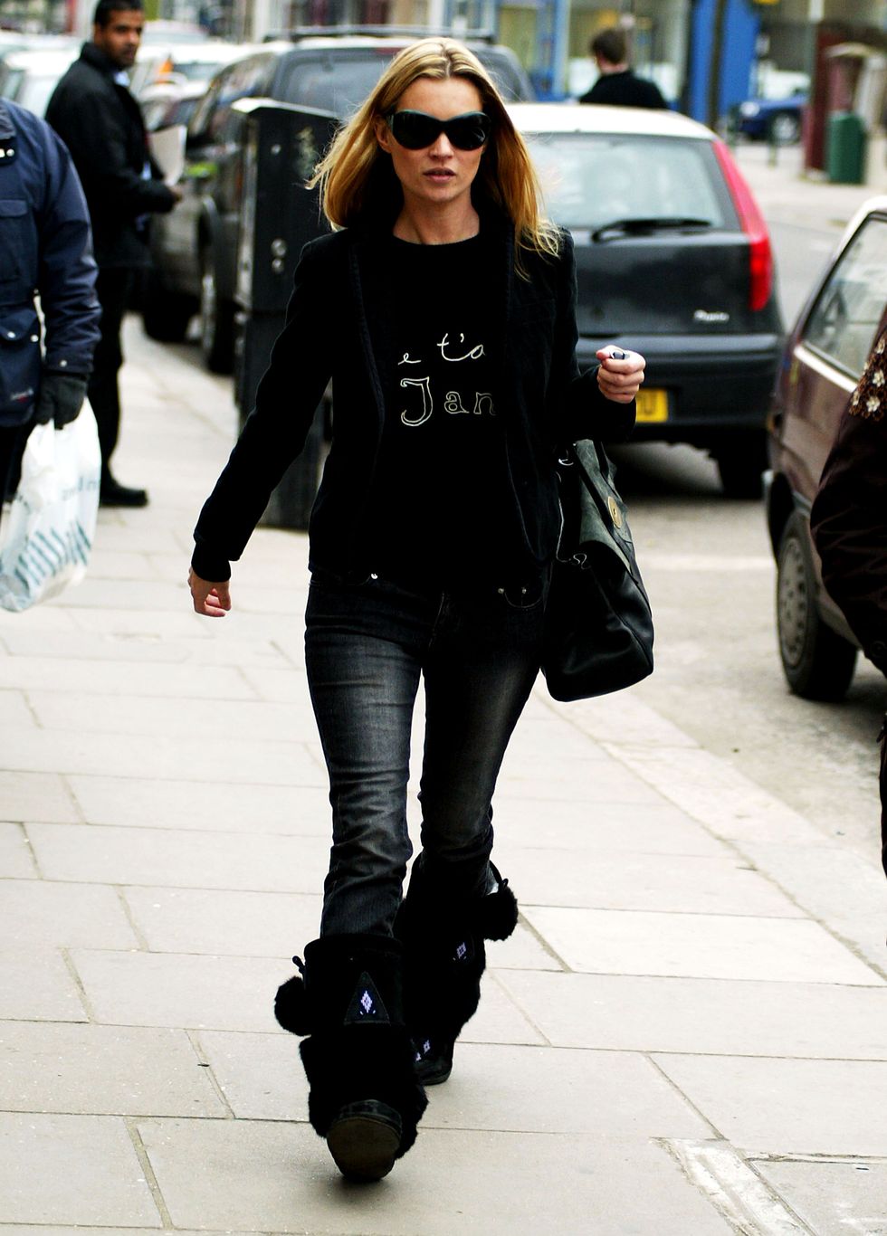 kate moss out in notting hill