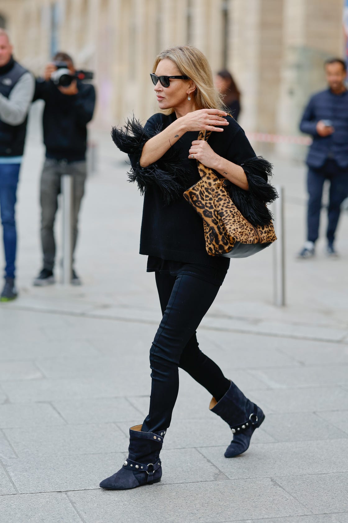 Kate Moss has found the coolest way to wear leopard print