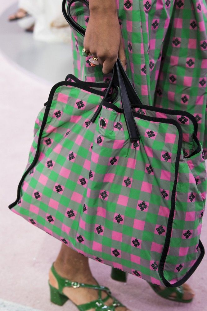 Bag, Green, Handbag, Pink, Pattern, Design, Fashion accessory, Polka dot, Pattern, Diaper bag, 