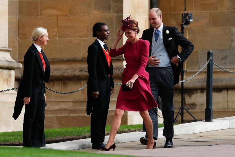 Kate Middleton bij de royal wedding van Prinses Eugenie