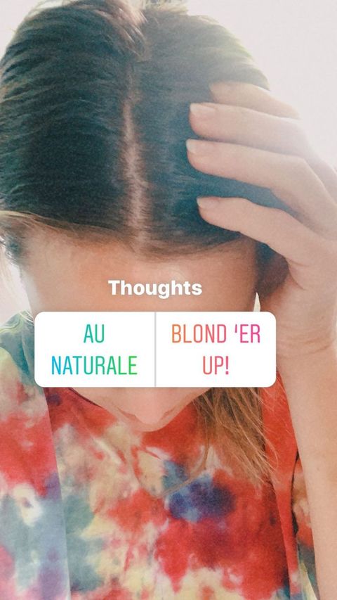kate hudson brunette hair instagram