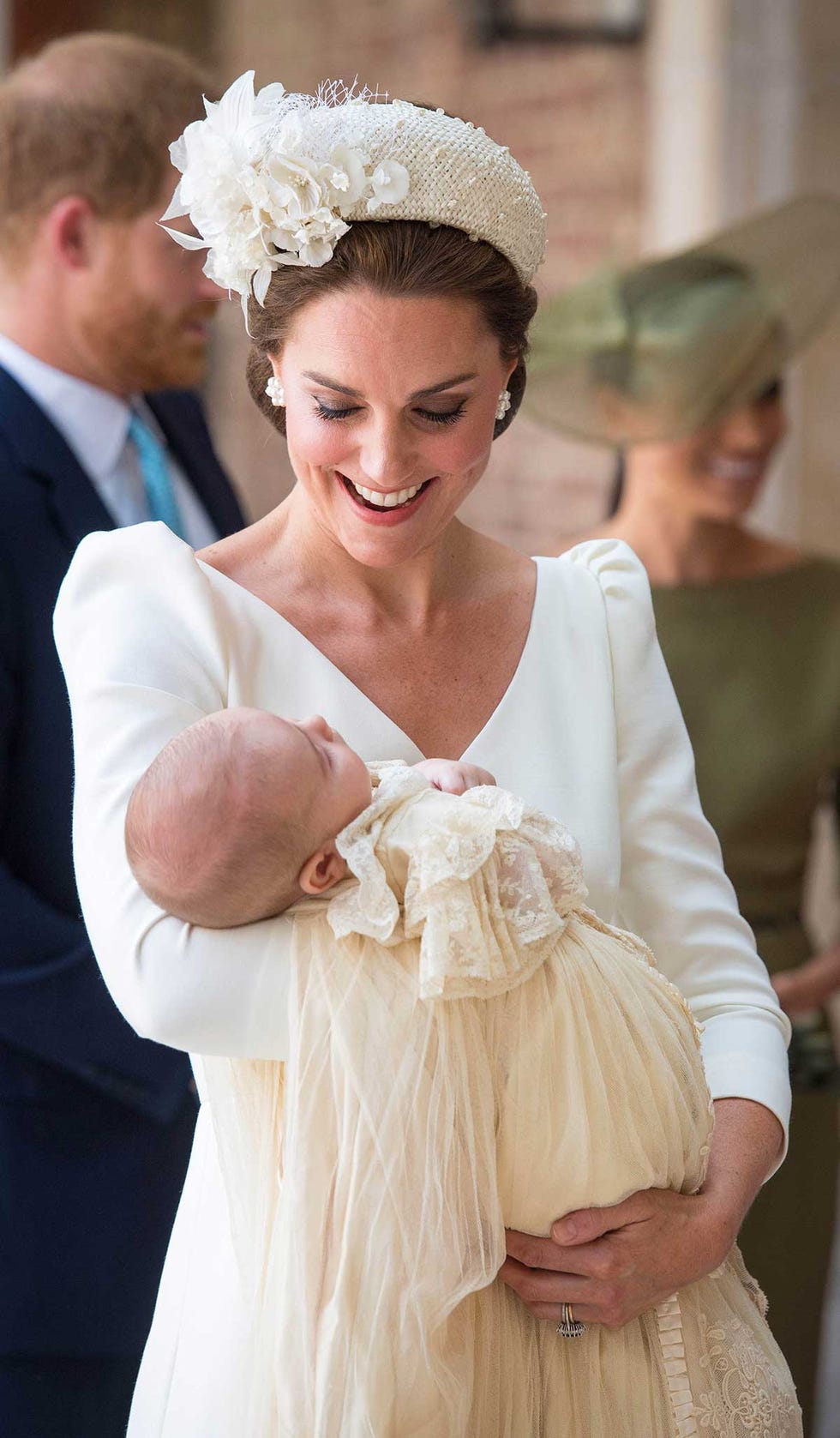 Kate Middleton en el bautizo de su hijo Luis