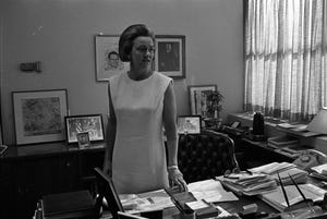 katharine graham nel suo studio al washington post publisher