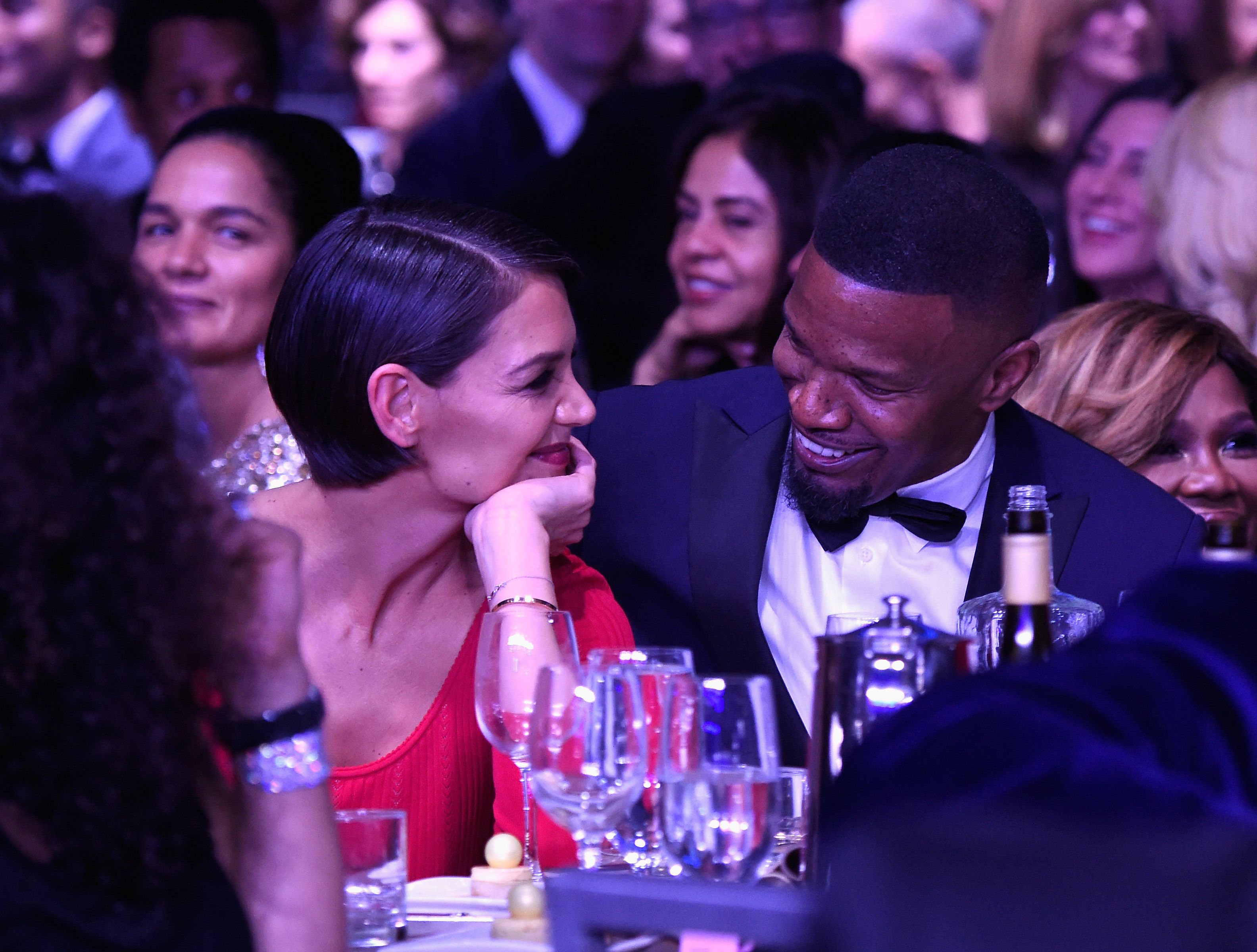 Katie Holmes and Jamie Foxx Share PDA Moment - Katie Homes Jamie Foxx  Confirm Their Relationship