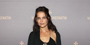 katie holmes abs cut out dress
