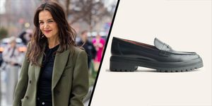katie holmes reformation loafers