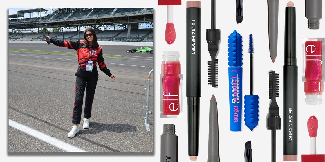 i tested heatproof makeup at the indy 500