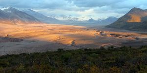 Highland, Mountainous landforms, Natural landscape, Nature, Mountain, Wilderness, Sky, Natural environment, Hill, Tundra, 