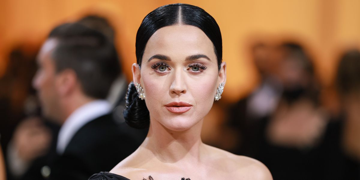 Katy Perry Wore A Lacy One-Shoulder Gown for the 2022 Met Gala Red Carpet