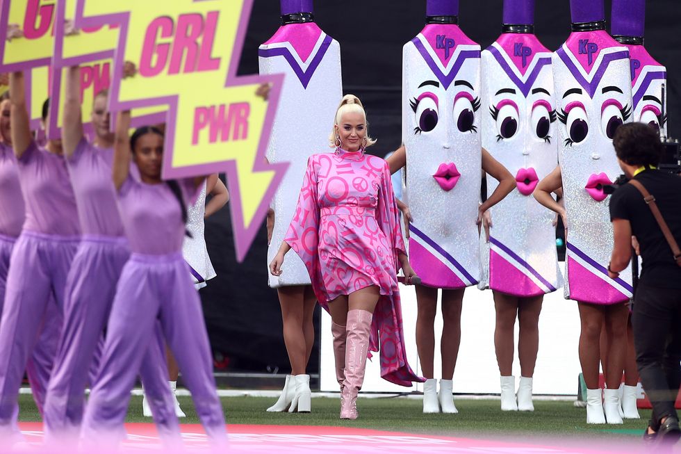Katy Perry Performs During The ICC Women's T20 Cricket World Cup Final