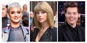 Katy Perry, Taylor Swift, and Harry Styles