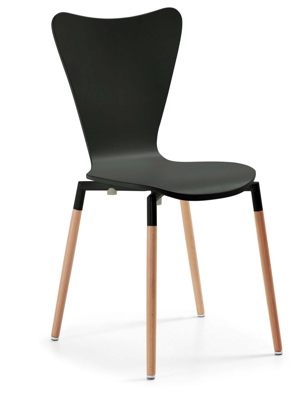 En madera y negro
