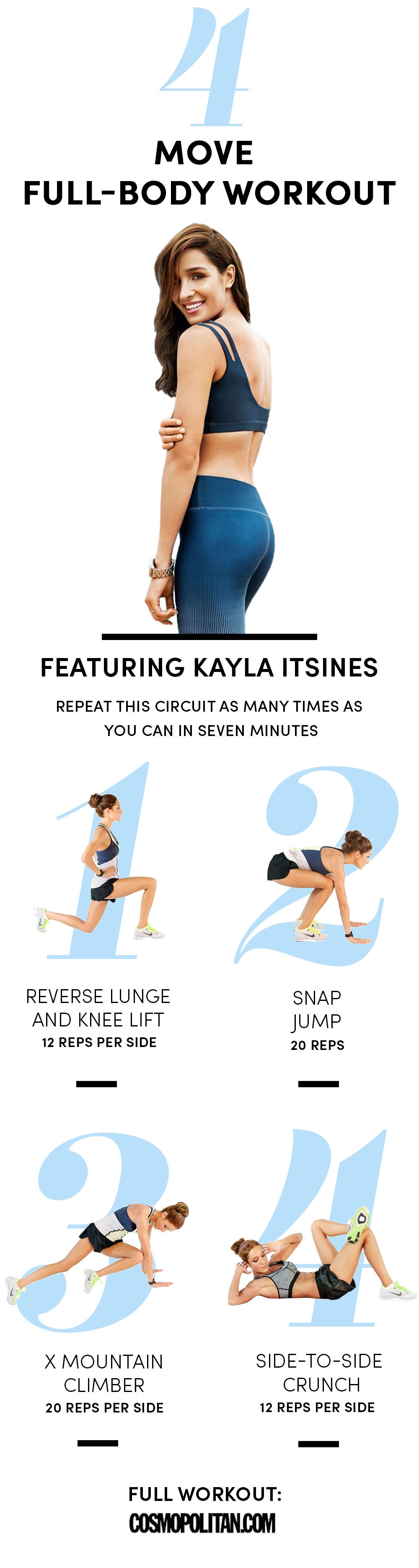 Try These 4 Moves by Kayla Itsines for the Quickest Workout Ever