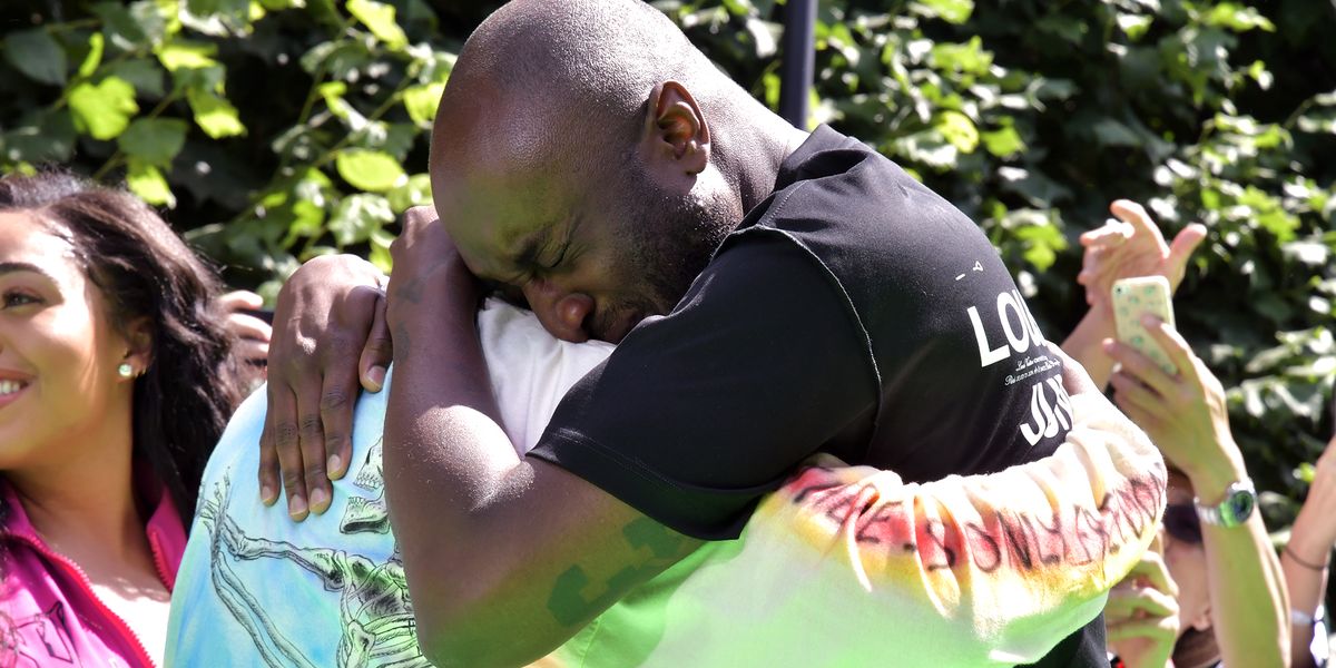 Kanye West Breaks Down in Tears Supporting Friend Virgil Abloh at Louis  Vuitton Show