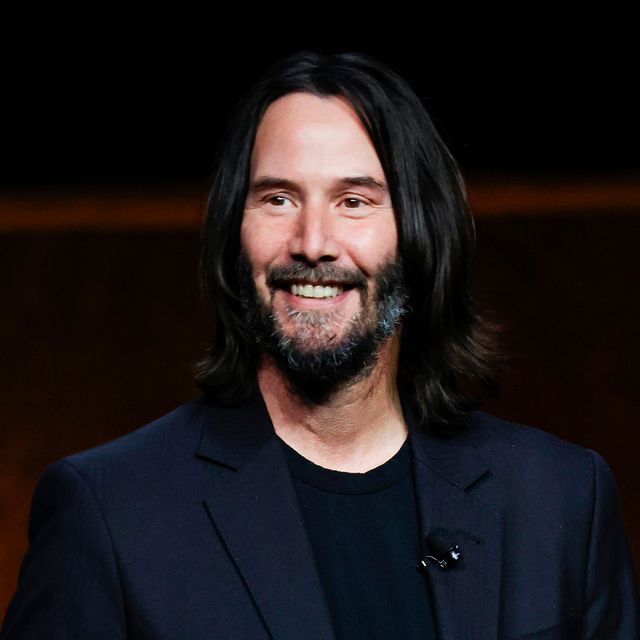 CinemaCon 2022 - Lionsgate PresentationLAS VEGAS, NEVADA - APRIL 28: Keanu Reeves speaks onstage during CinemaCon 2022 - Lionsgate Invites You to An Exclusive Presentation of its Upcoming Slate at The Colosseum at Caesars Palace during CinemaCon, the official convention of the National Association of Theatre Owners, on April 28, 2022, in Las Vegas, Nevada. (Photo by Frazer Harrison/Getty Images for for CinemaCon)