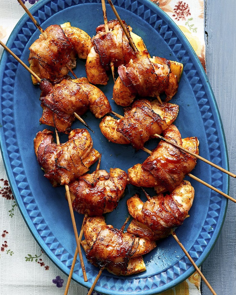 kebab recipe of bacon shrimp skewers