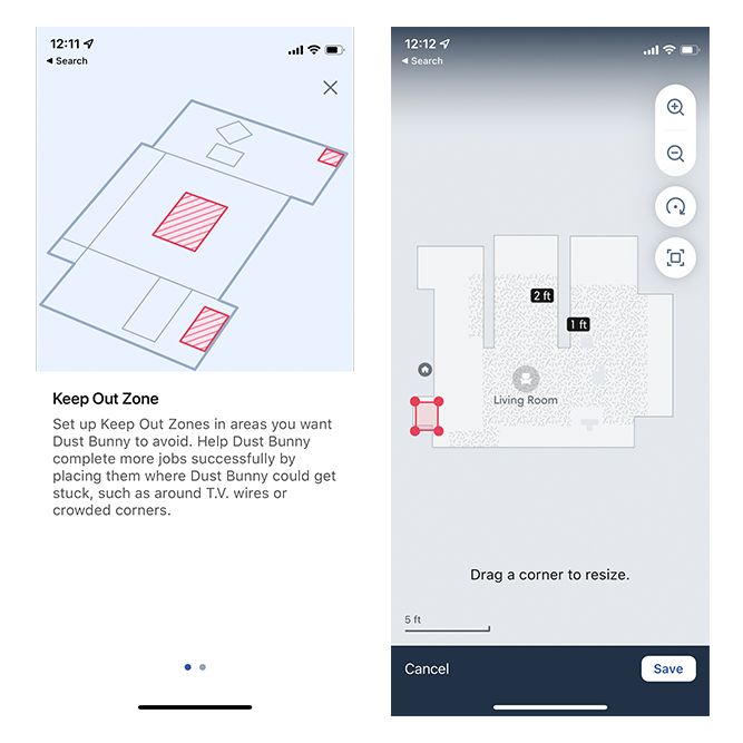 roomba app keep out zones