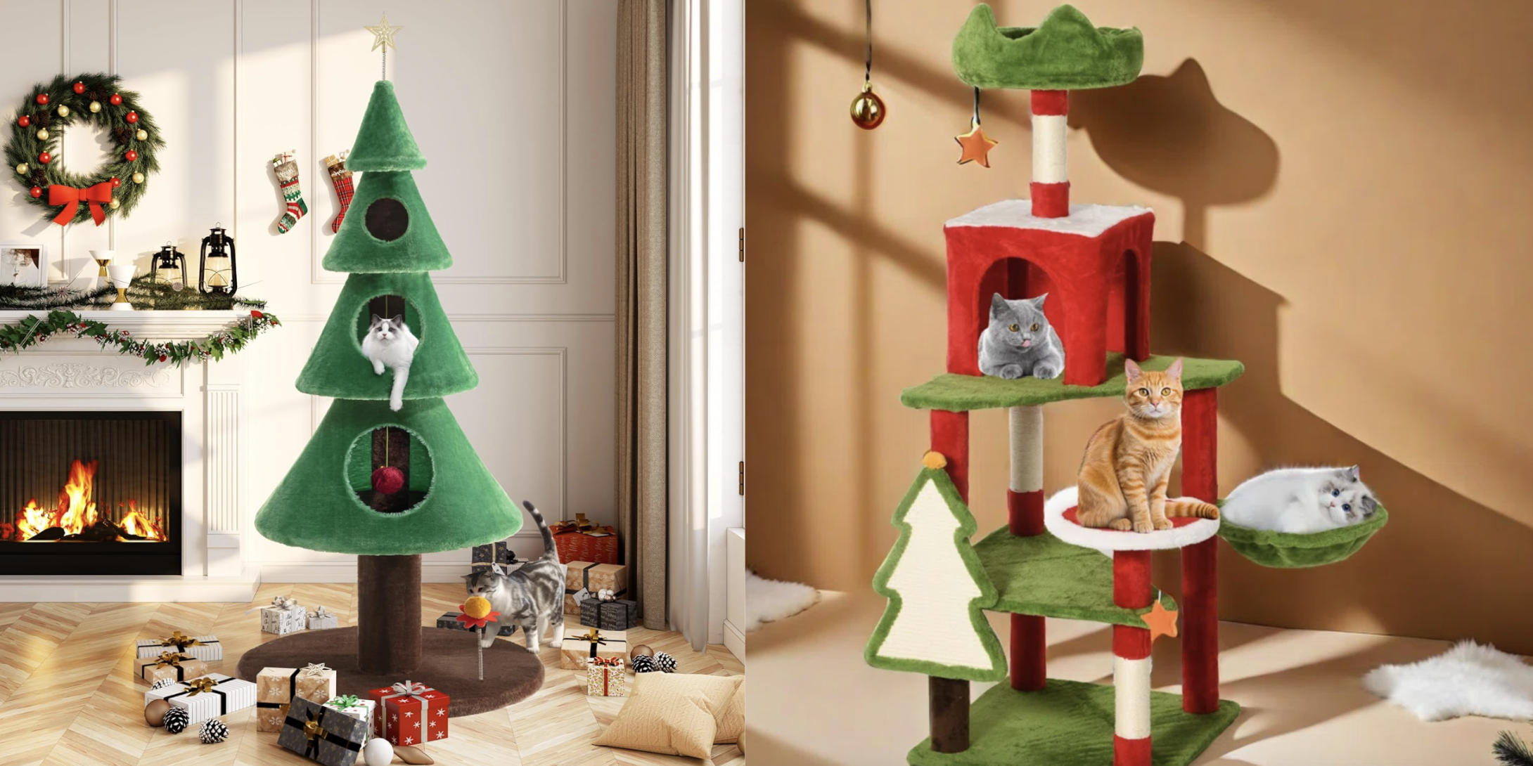 Cat xmas tree best sale