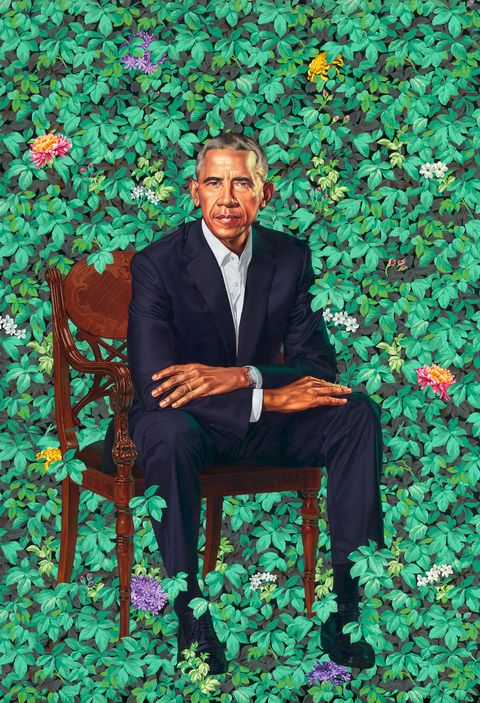 Kehinde Wiley Portrait Barack Obama