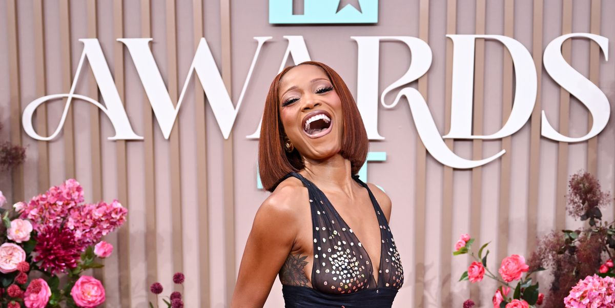 Keke Palmer Sparkles in a Sequined Naked Dress at the BET Awards