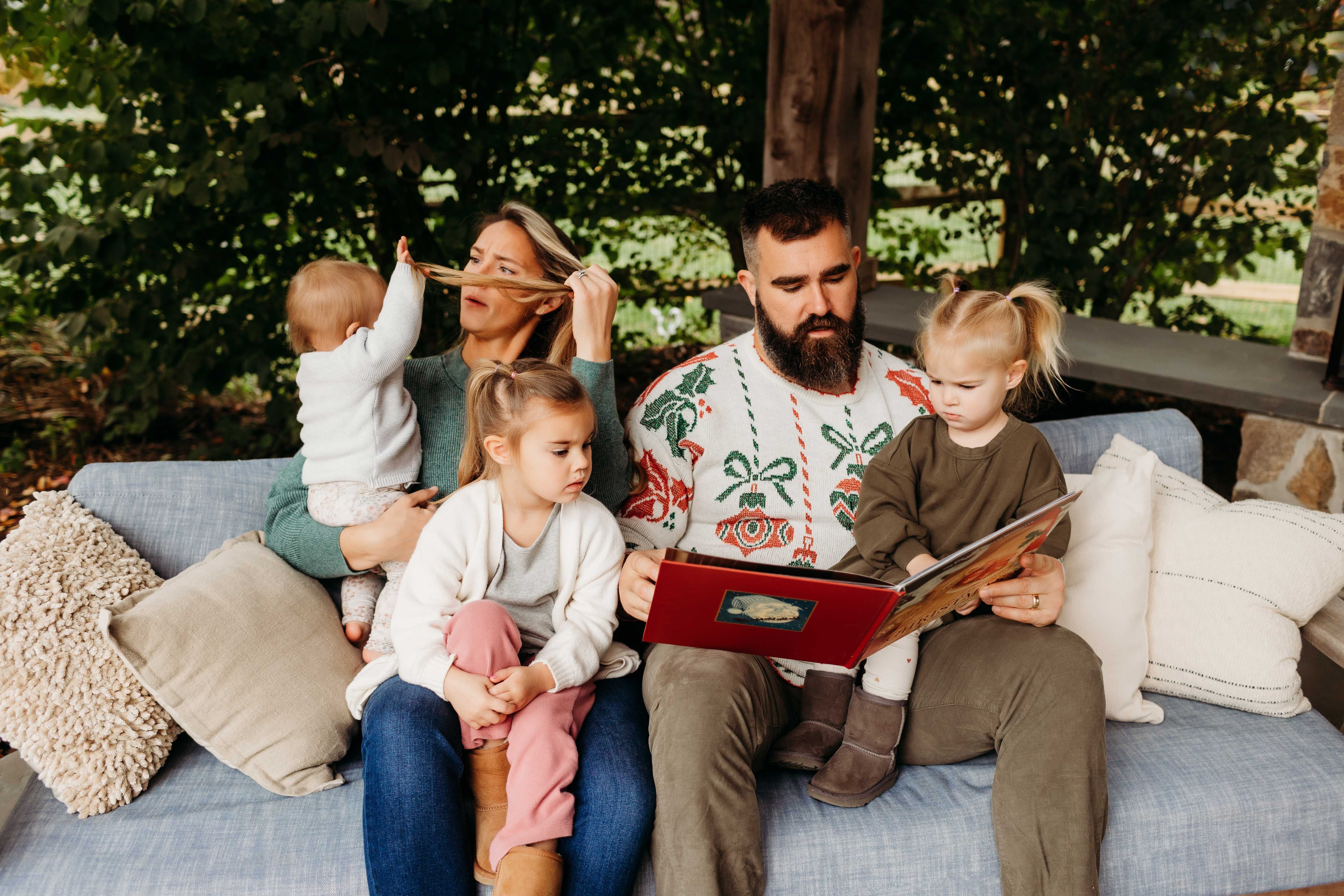 Kylie Kelce Shared Video from their Family Christmas Photo Shoot