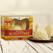 turkey shaped butter sculpture from keller's creamery