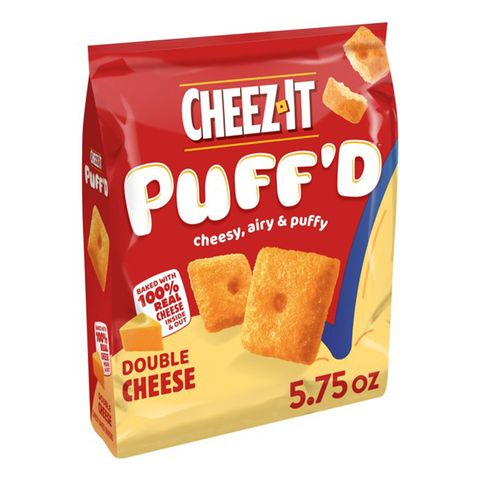 kellogg company cheez it puff'd double cheese white cheddar scorchin hot cheddar