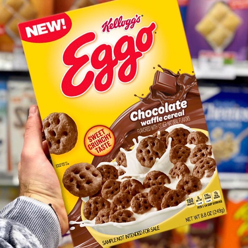 kellogg's eggo chocolate waffle cereal