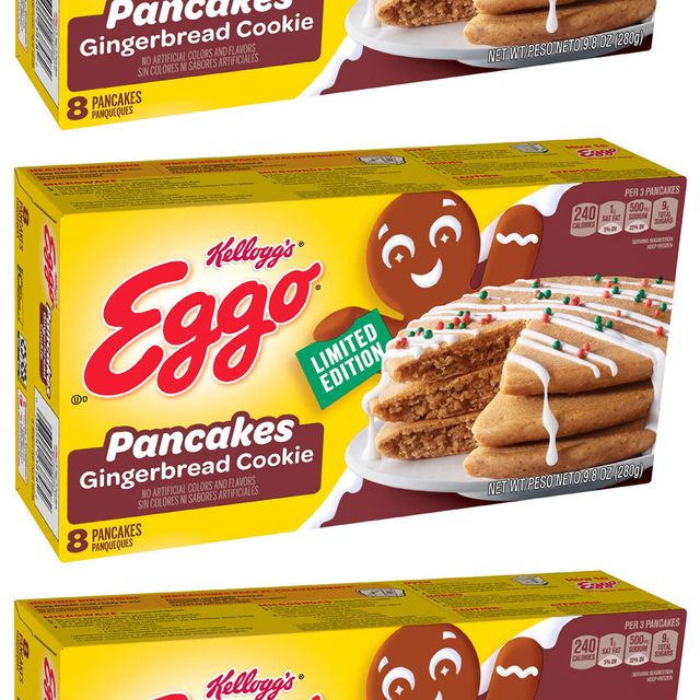 kellogg's eggo gingerbread cookie pancakes