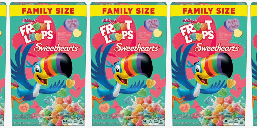 kellogg's froot loops sweethearts valentine's day cereal