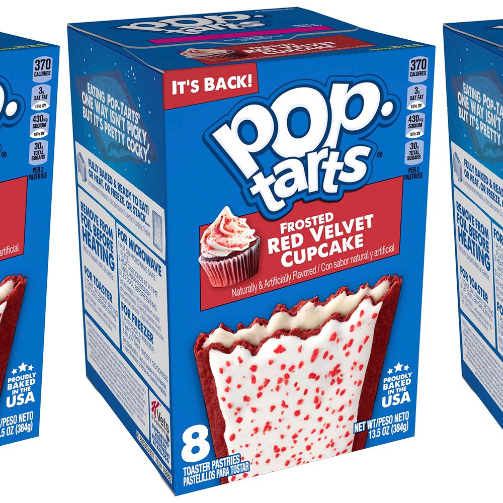 kellogg's pop tarts frosted red velvet cupcake toaster pastries