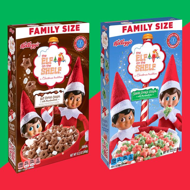 kellogg's the elf on the shelf hot cocoa and sugar cookies cereals