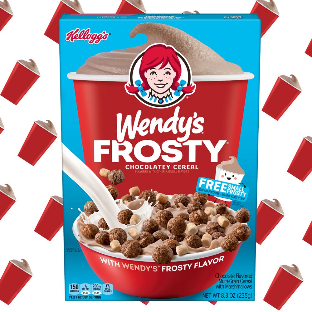 kellogg's wendy's frosty chocolatey cereal