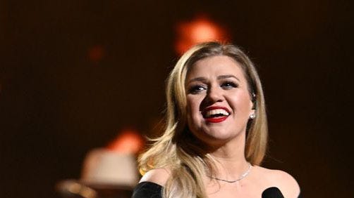 a woman with a microphone