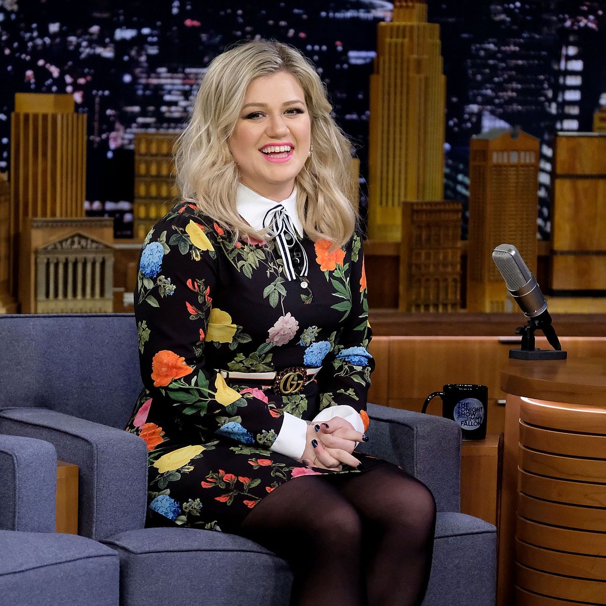 Kelly Clarkson Visits "The Tonight Show Starring Jimmy Fallon"