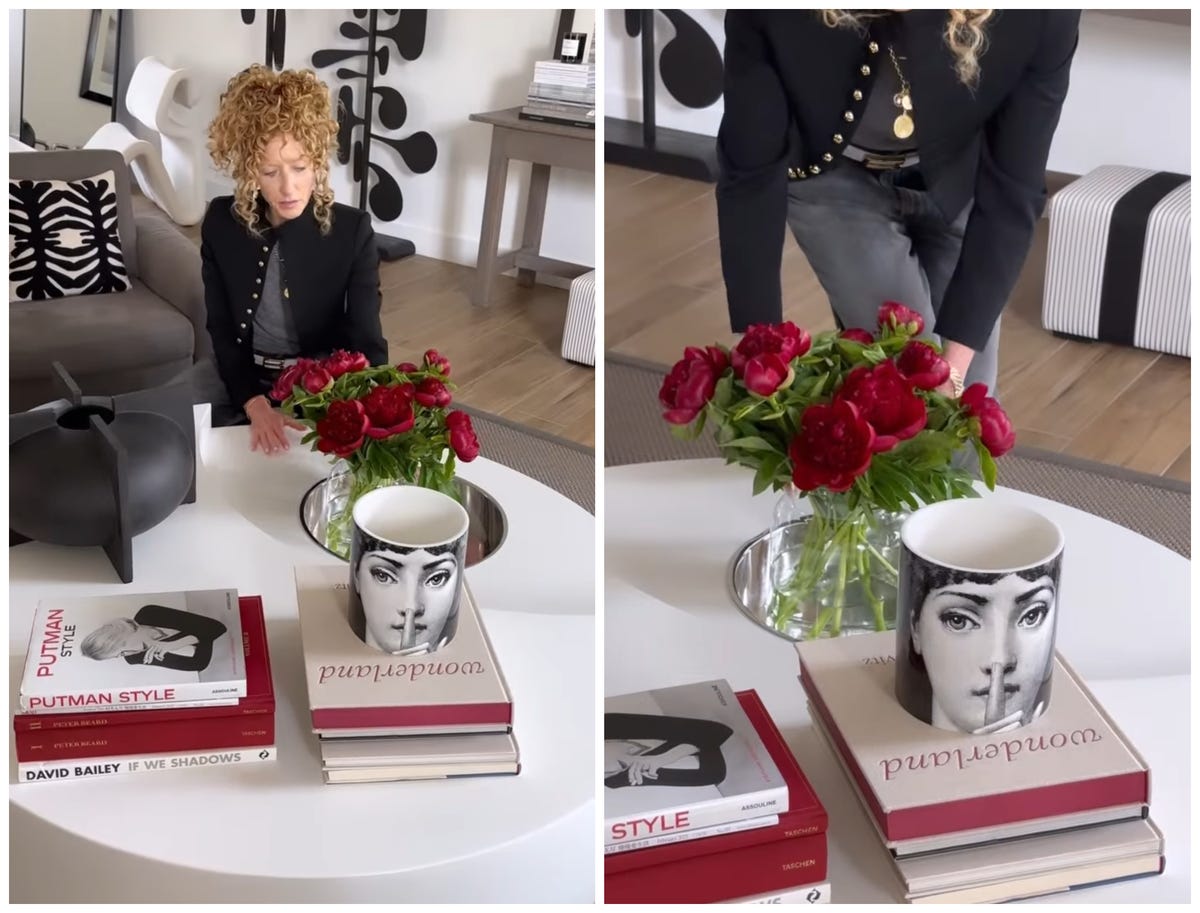 Kelly Hoppen’s simple coffee table styling tip has a big impact