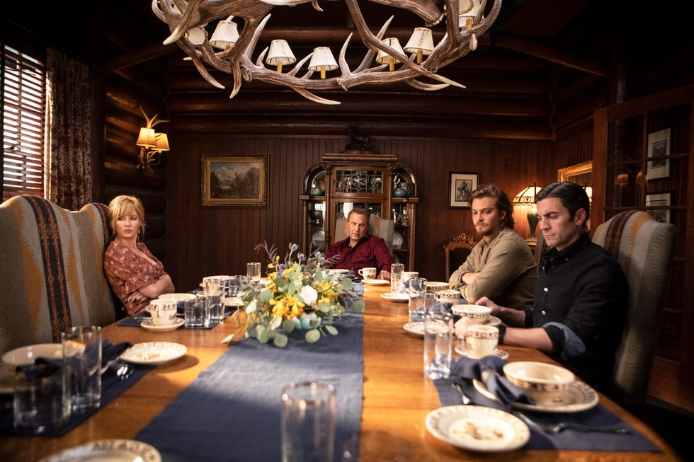 kelly reilly, kevin costner, luke grimes, wes bentley, yellowstone, season 2