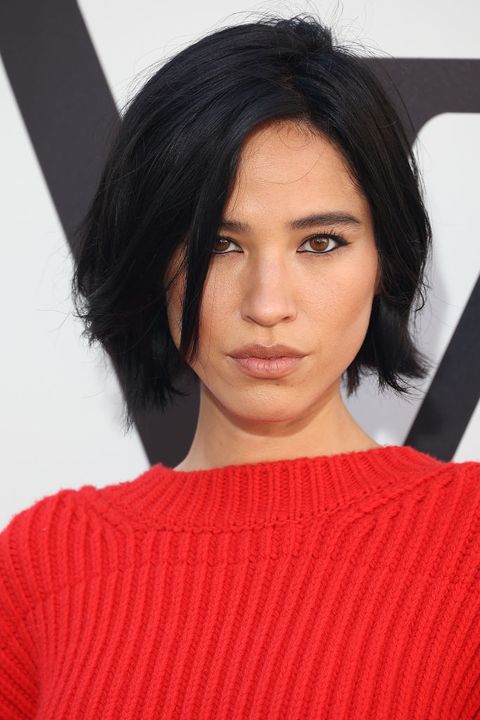 paris, france   october 04 editorial use only   for non editorial use please seek approval from fashion house kelsey asbille attends the louis vuitton womenswear springsummer 2023 show as part of paris fashion week  on october 04, 2022 in paris, france photo by marc piaseckiwireimage