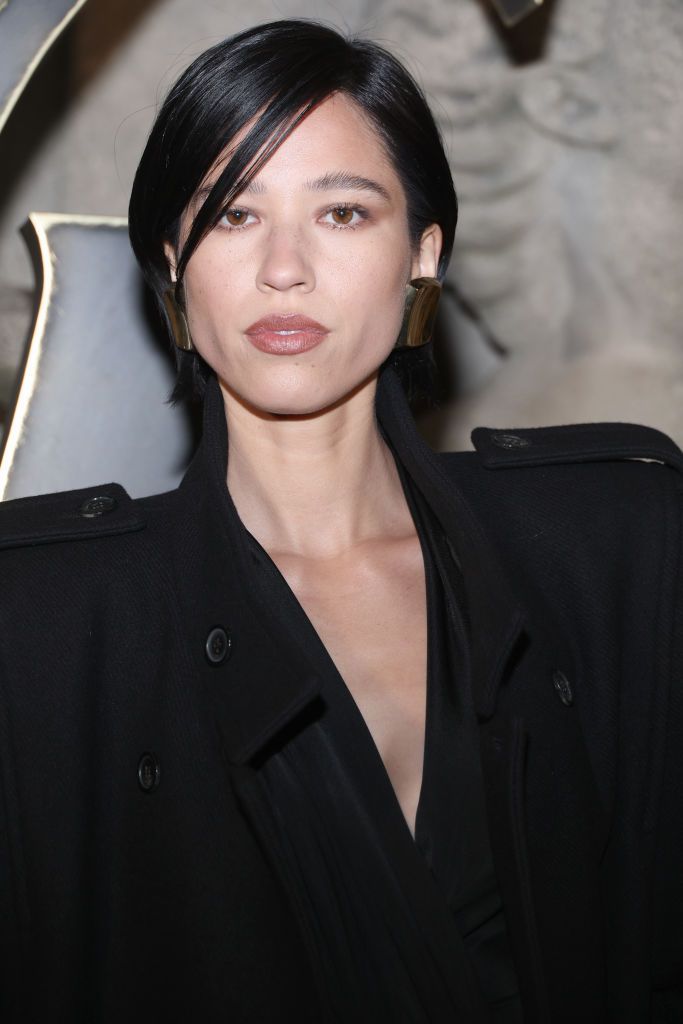 paris, france february 28 editorial use only for non editorial use please seek approval from fashion house kelsey asbille chow attends the saint laurent womenswear fall winter 2023 2024 show as part of paris fashion week on february 28, 2023 in paris, france photo by pascal le segretaingetty images
