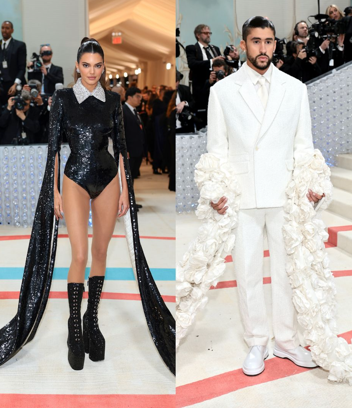 Kendall Jenner and Bad Bunny Attend the 2023 Met Gala