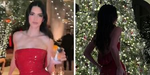 kendall jenner at her family's christmas party